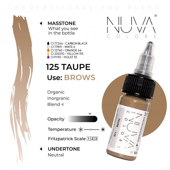Nuva Colors PMU 15ml - 125 Taupe