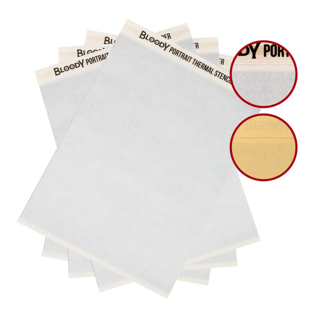 Bloody Portrait Thermal Stencil Paper - 21.6x27.9cm - 100 sheets