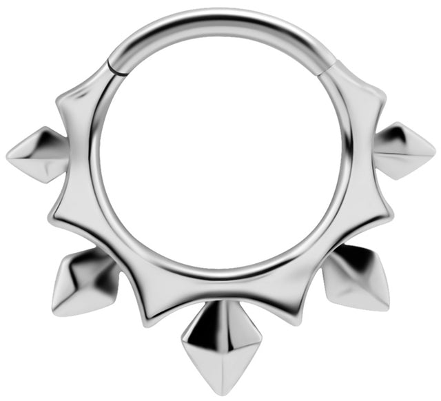 SS 316 HINGED CLICKER (PYRAMIDS & SPIKES)