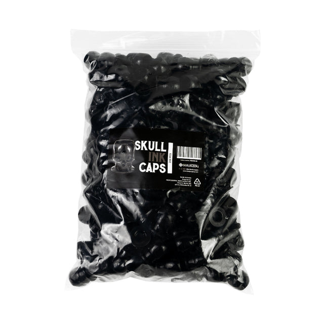 BodySupply Skull Plastic Ink Caps - 200pcs