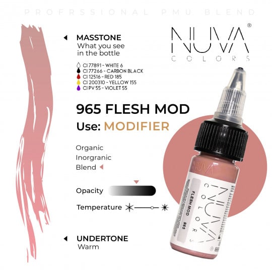 Nuva Colors PMU 15ml - MODIFIER - 965 Flesh Mod