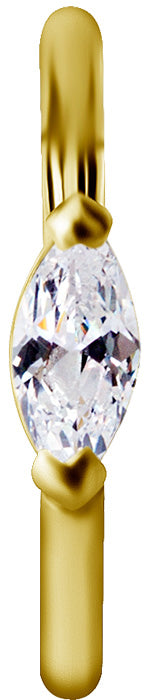 GD 316 HINGED RING SET W. MARQUISE ZIRCONIA