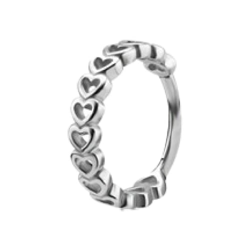 SS 316 HINGED RING (HEARTS) 1,2x12mm