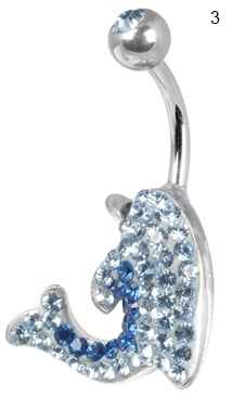 CE TITANIUM CRYSTAL DOLPHIN BANANA
