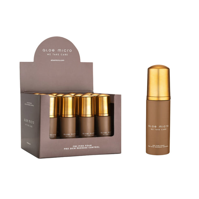 ALOE MICRO Pro Skin Redness Control - Pink Foam - 60ml - 12pcs box