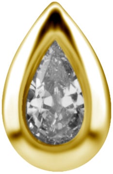 GD 316 int ATTACHMENT 1,2mm CUBIC ZIRCONIA mod. 32 - WH (6mm)