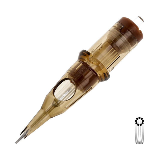 Kwadron Cartridges 0,35mm Long Taper Empty Round Liner 09RL
