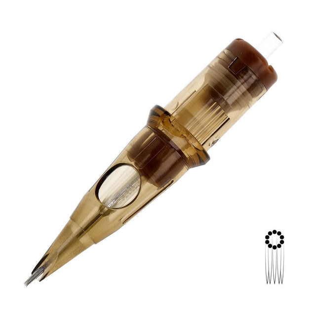 Kwadron Cartridges 0,35mm Long Taper Empty Round Liner 10RL