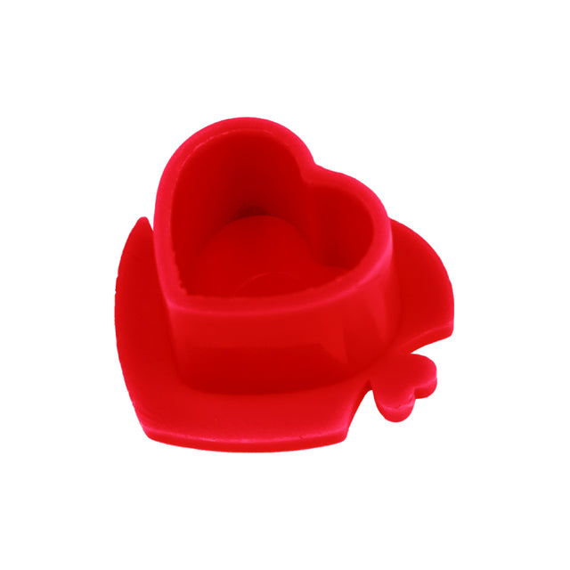 BodySupply Plastic Heart Ink Caps - 200pcs