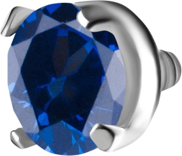TT int SET W/LAB CREATED GEMSTONE 1,2x2,5mm