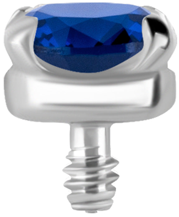 TT int SET W/LAB CREATED GEMSTONE 1,2x2,5mm