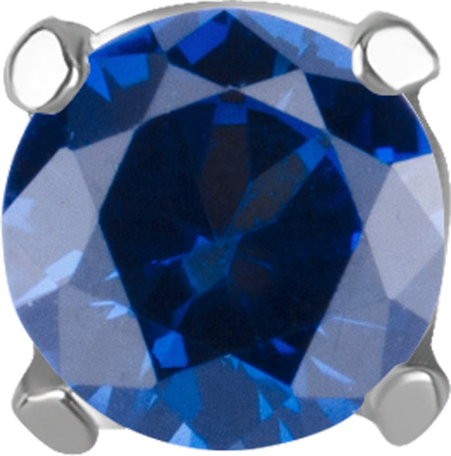 TT int SET W/LAB CREATED GEMSTONE 1,2x2,5mm