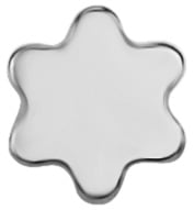 TT int LABRETS PART FLOWER PLATE