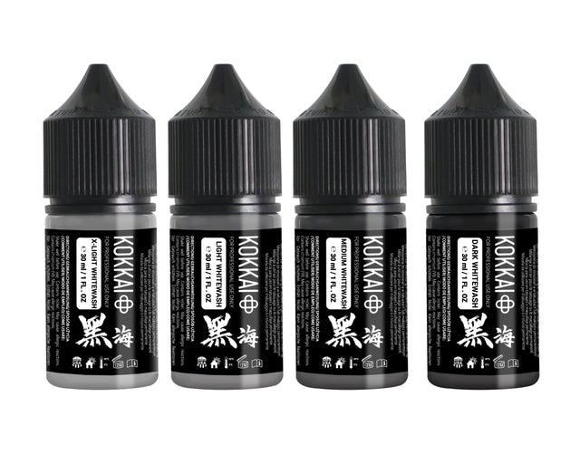 Kokkai Ink Reach 30ml - Whitewash Set - 4pcs