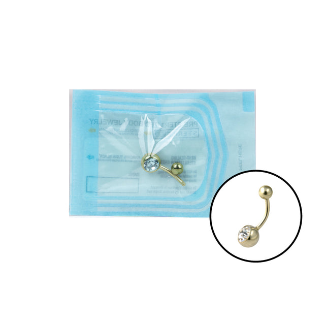 GD TT STERILE JEWEL NAVEL BANANABELL balls 5+8mm