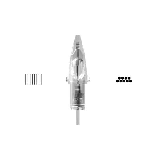 Transparent Craft Cartridges Cheyenne, 20pcs - 09 Magnum 0,35mm Long Taper
