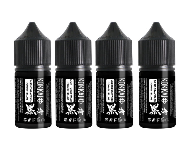 Kokkai Ink Reach 30ml - Graywash Set - 4pcs