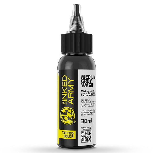 The Inked Army Tattoo Ink REACH - Medium Grey Wash (30 ml)