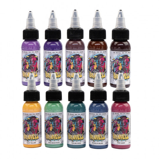 XTreme Ink - 10x30ml - KYLE WARWICK PSYCHEDELIC GRAFFITI SET