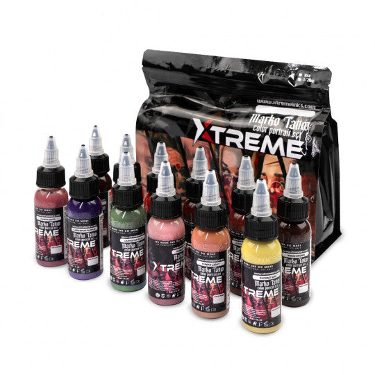 XTreme Ink - 12x30ml - MARKO TATTOO COLOR PORTRAIT SET