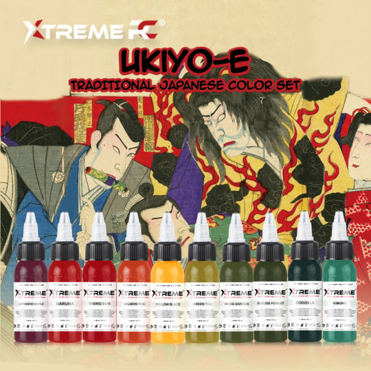 XTreme Ink - 10x30ml - TRADITIONAL JAPANESE COLOR SET