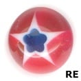 UV SCREW-ON ZIRCON MURANO BALLS