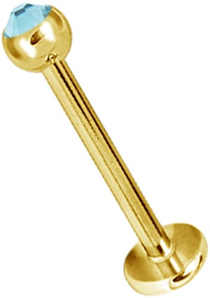 GD 316 JEWELLED LABRET 1,2mm base 4mm
