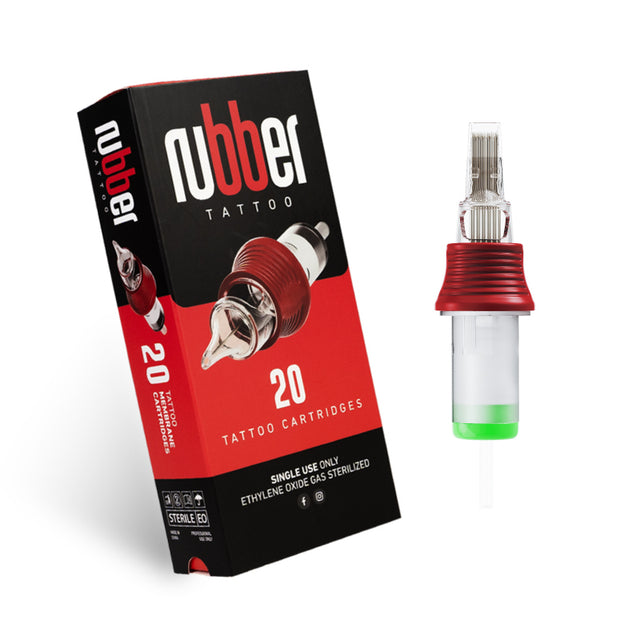 09MG BodySupply Rubber Tattoo Cartridges 20pcs - Long Taper