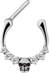 SS 316 SEPTUM SKULL CLICKER