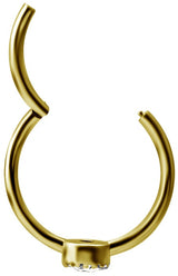 GD 316 HINGED RING SET W. ZIRCONIA 1,2x12mm WH