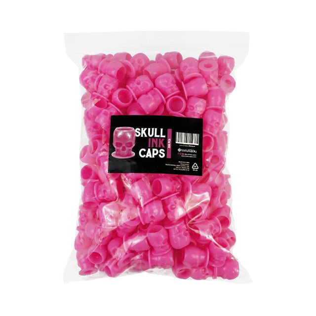 BodySupply Skull Plastic Ink Caps - 200pcs