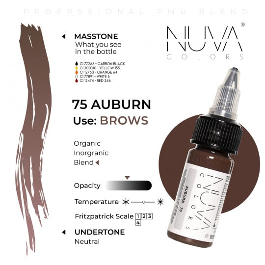 Nuva Colors PMU 15ml - 75 Auburn