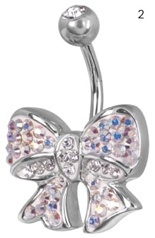 CE TITANIUM CRYSTAL BOW BANANA