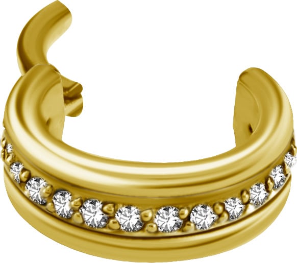GD 316 TRIPLE HINGED RING SET WITH ZIRCONIA 1,2x7mm WH