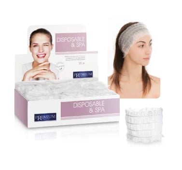White hairband - Single pack - Polybag 100pcs