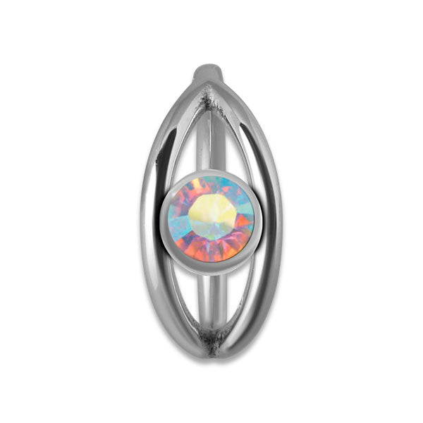 SS 316 JEWELLED HINGED RING ball 4mm