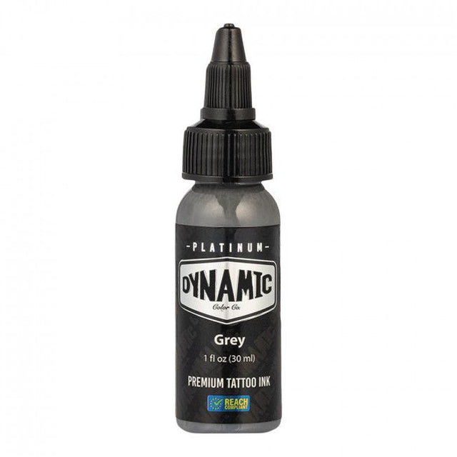 GREY 30ml - DYNAMIC PLATINUM TATTOO INK - Reach compliant
