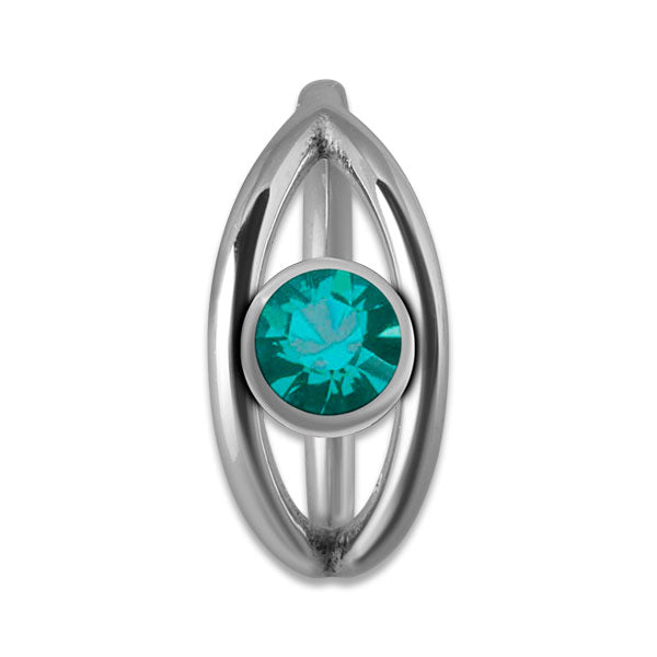 SS 316 JEWELLED HINGED RING ball 4mm
