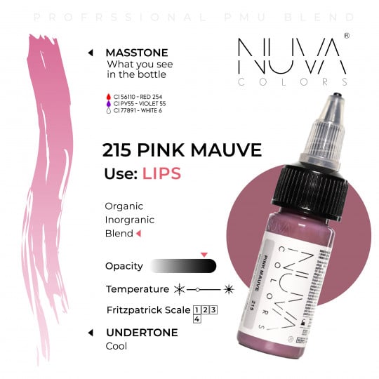 Nuva Colors PMU 15ml - 215 Pink Mauve