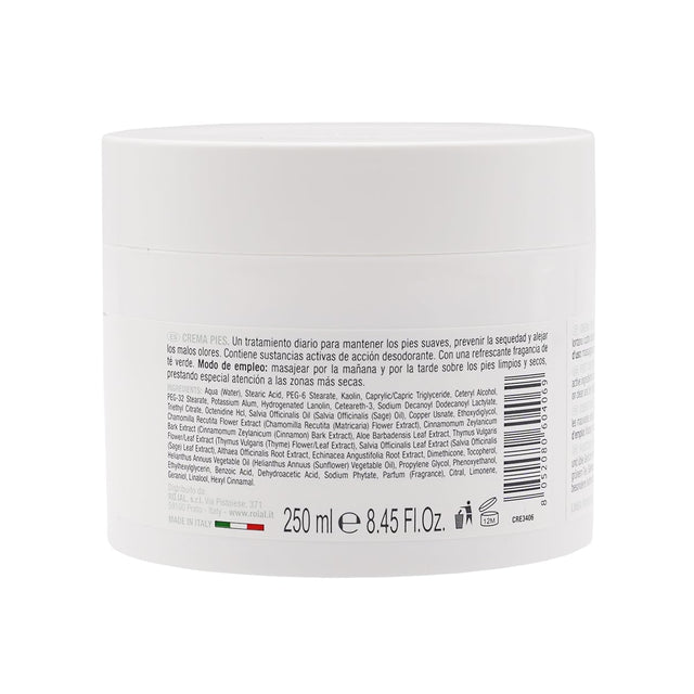 Foot cream with Alumme di Rocca extract 250ml