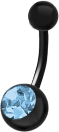 BK 316 JEWEL NAVEL BARBELLS 5&8mm