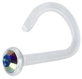 BIOPLAST JEWEL NOSE STUD 1,2mm