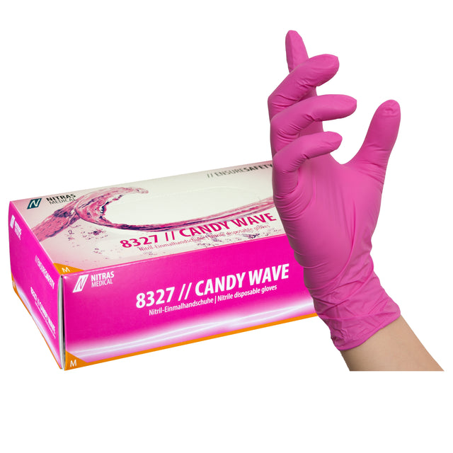 Nitras Candy Wave nitrile gloves - 100 pcs