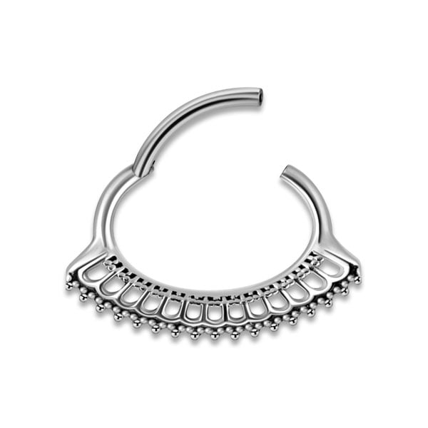 SS 316 HINGED SEPTUM & DAITH CLICKERS 1,2x6mm mod.10