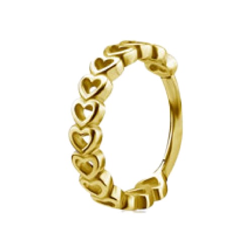 GD 316 HINGED RING (HEARTS) 1,2x12mm