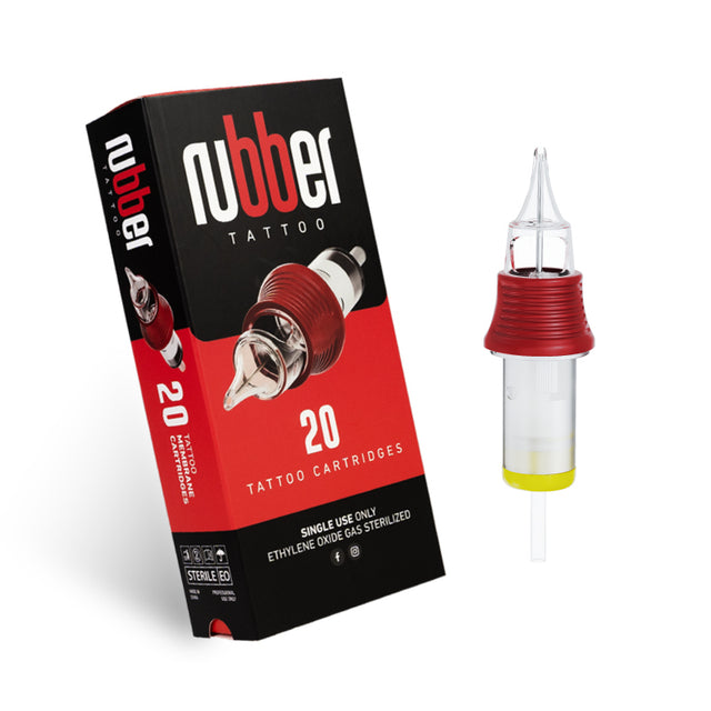 18RS BodySupply Rubber Tattoo Cartridges 20pcs - Long Taper