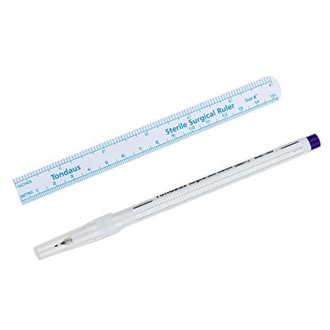 Precision surgical pen 0.5mm with ruler