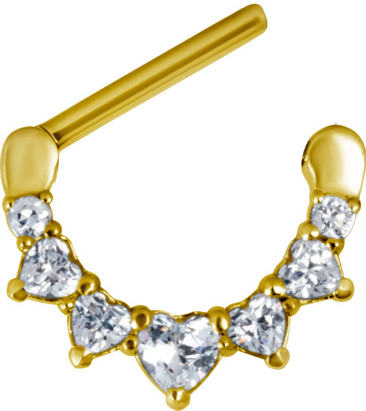 GD 316 JEWELLED NIPPLE CLICKER  WH