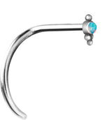 OPAL NOSESTUDS CURVED 0,8mm mod. 25
