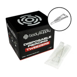 BodySupply Sterile Disposable Tweezer 50 pcs - Septum